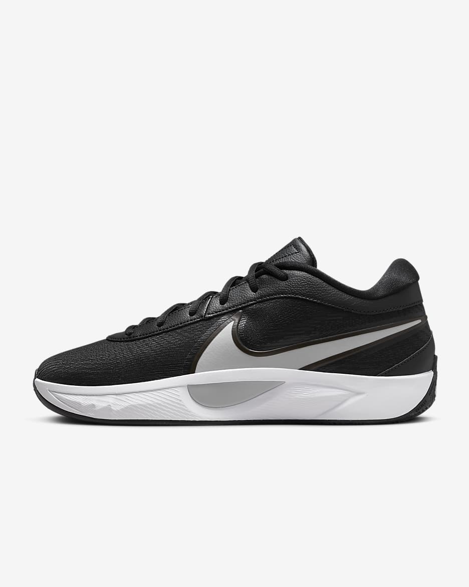 Nike black and white basketball shoes on sale